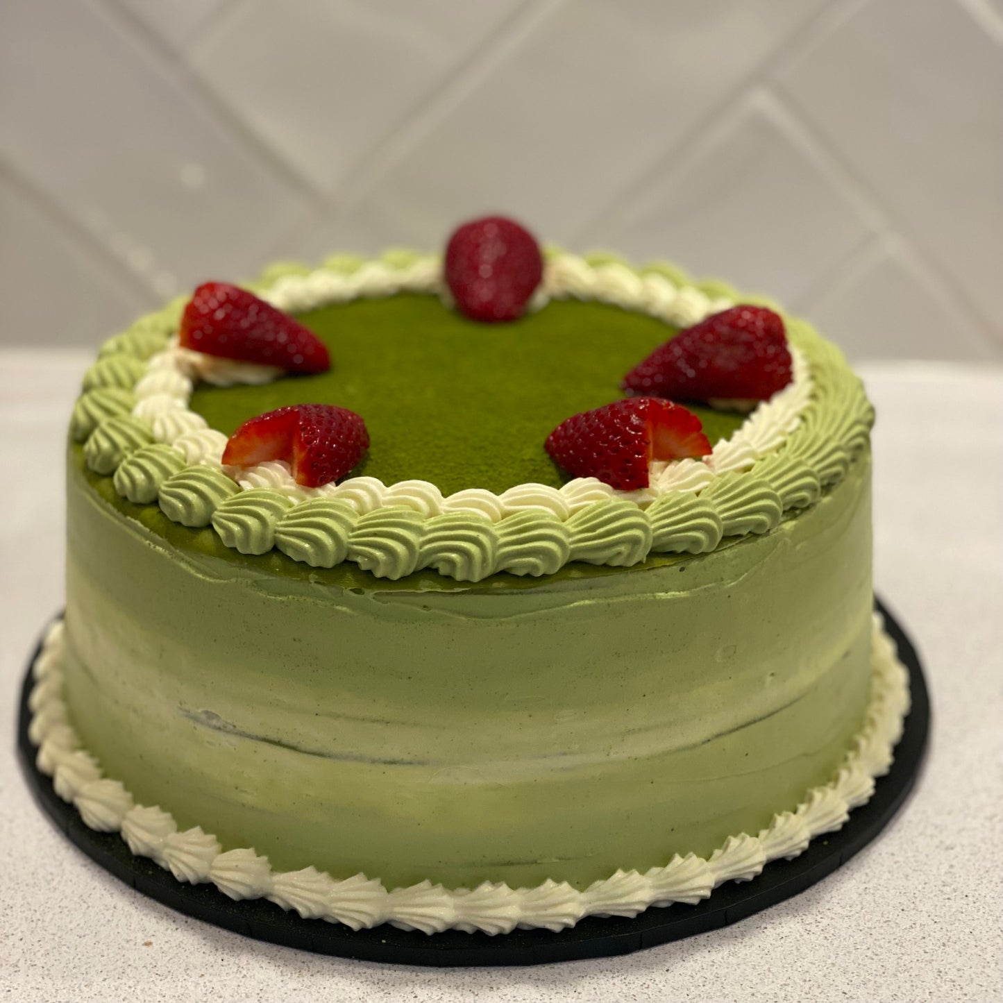 Matcha Strawberry Crepe