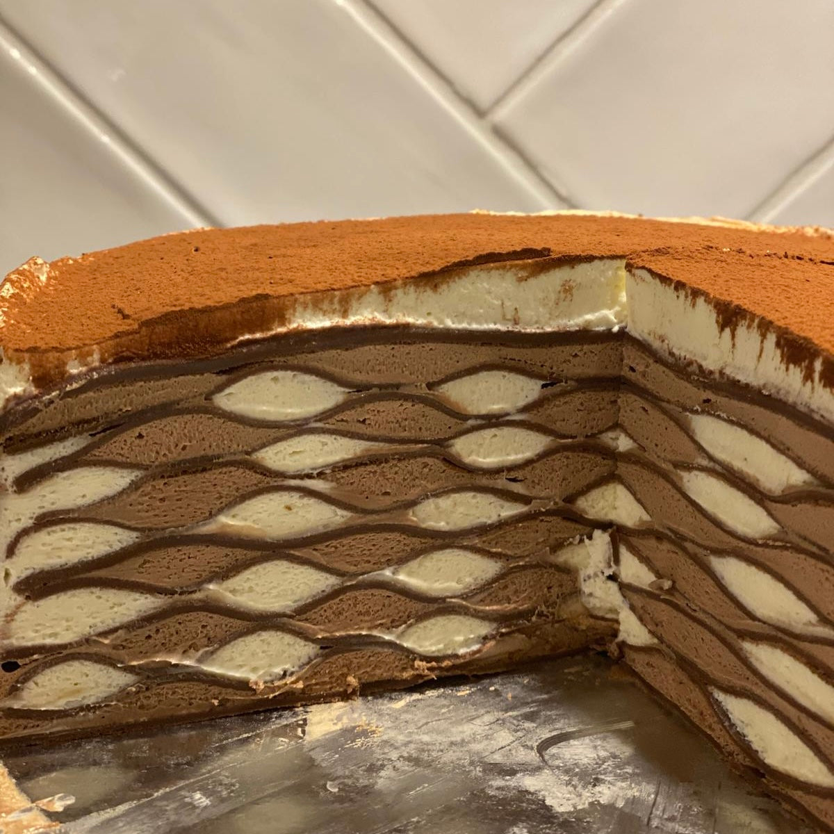 Tiramisu Crepe Cake