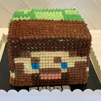 Minecraft Theme Cake