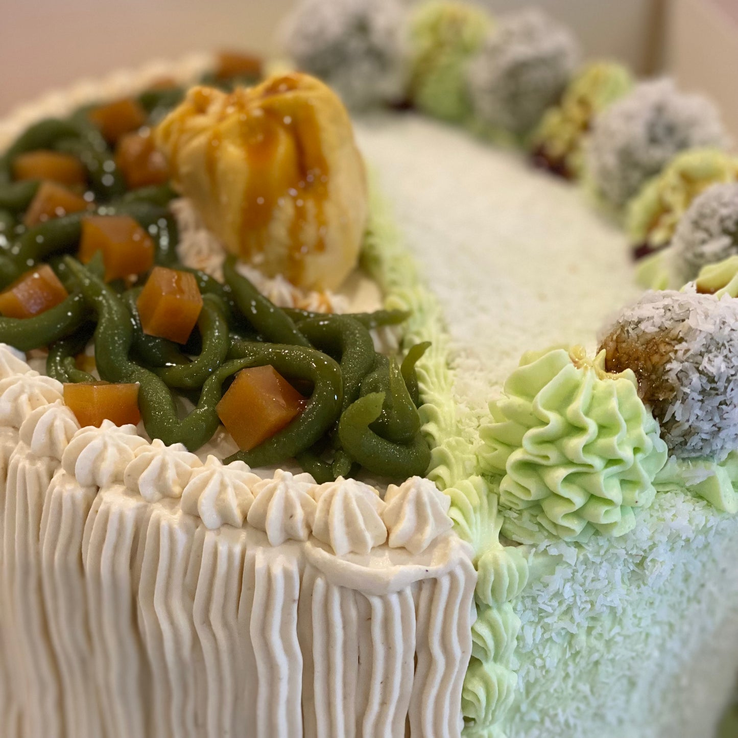 Cendol Durian Klepon Ondeh Cake (Half/Half)